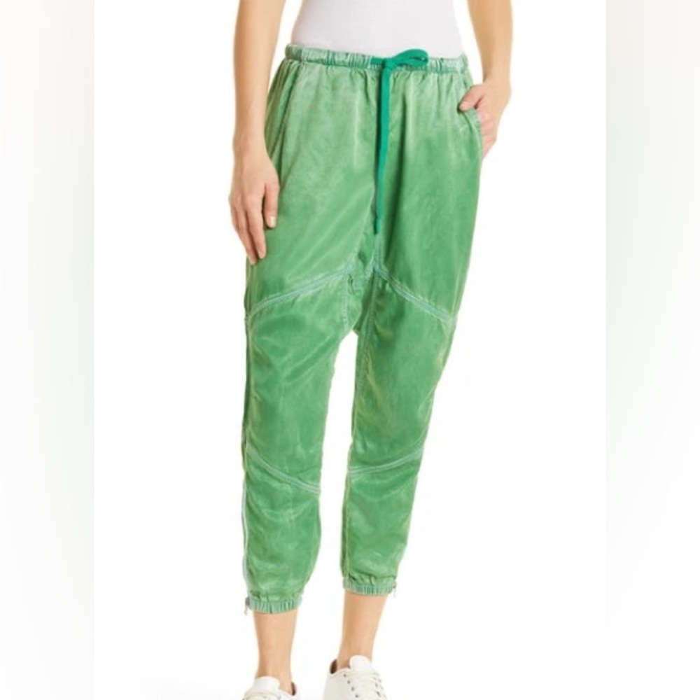 RARE Freecity Satin Seam Parachute Pants